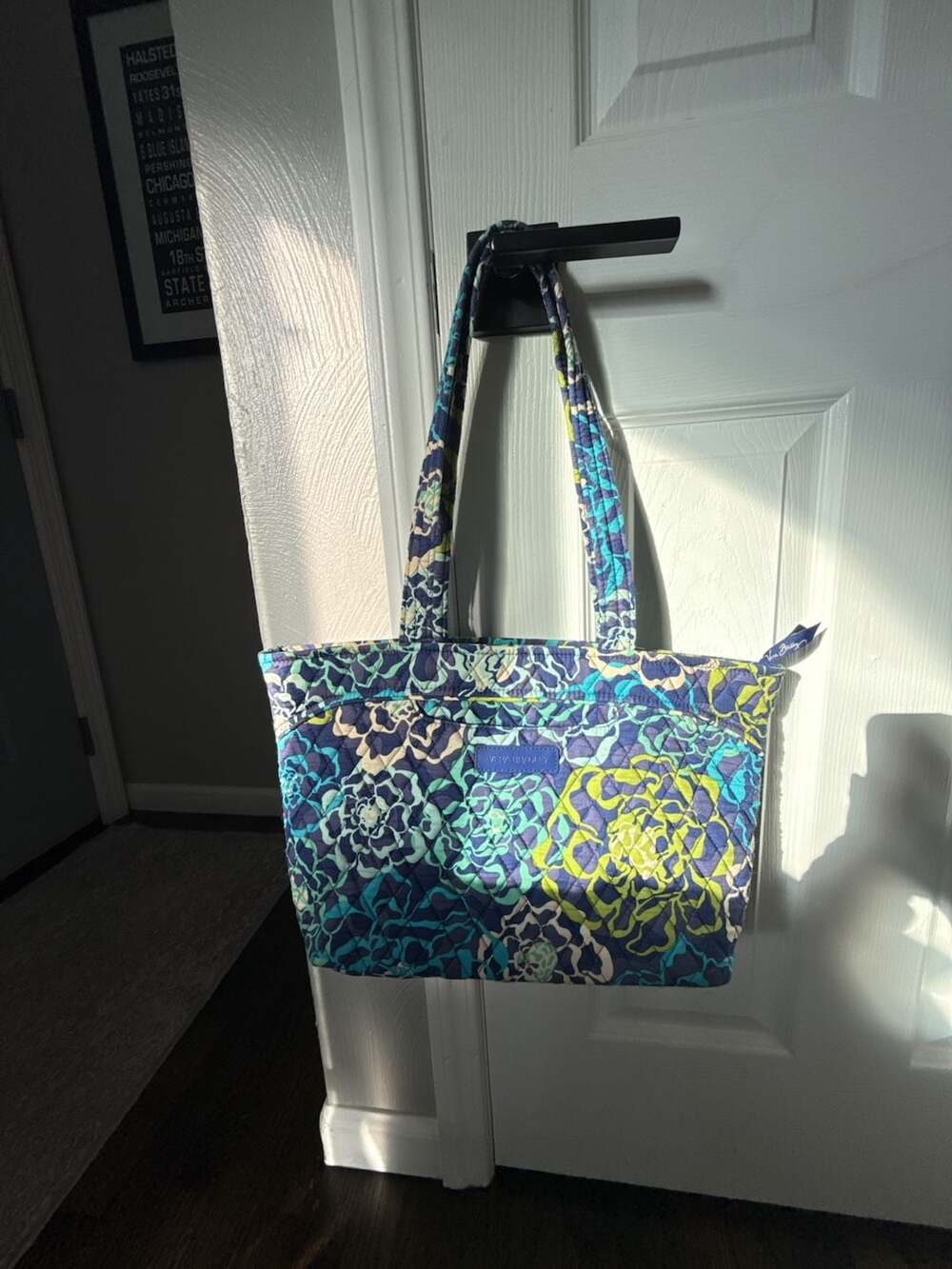 Vera Bradley Vera Tote in Katalina Blues Pattern